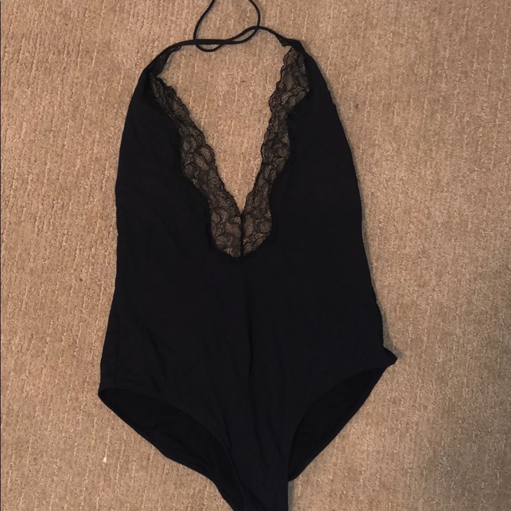 Lace one piece bathing suit